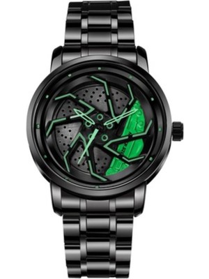 Çelik Iç Kadran Dönen Jant Spor Araba Modeli Erkek Kol Saati