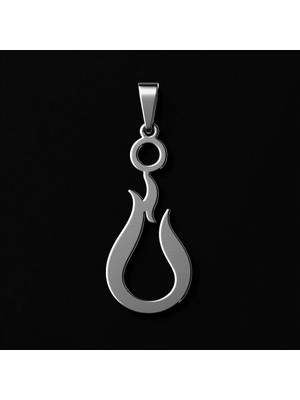 TabiTela 925 Ayar gümüş kolye Ateş alevi SM6900