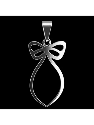 TabiTela 925 Ayar gümüş kolye papyon   SM6849