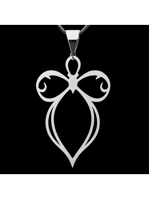 TabiTela 925 Ayar gümüş kolye papyon   SM6850