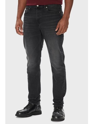 Calvin Klein Pamuklu Slim Tapered Fit Orta Bel Dar Paça Jeans LV04RB754G846 Erkek Kot Pantolon LV04RB754G 846