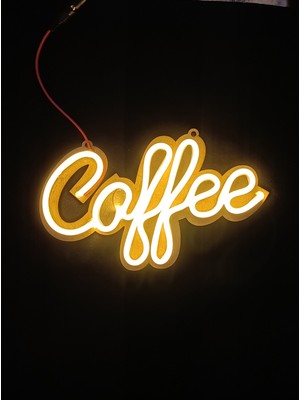 Esled Coffee Neon Yazı - Neon Coffee Yazısı LED Neon