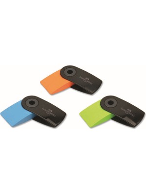 Faber-Castell 3 Adet Silgi Renkli Tasarım ile Taşınabilir ve Kullanışlı