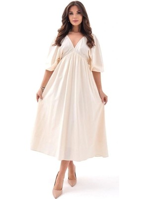 Fy Butik 6276 Elbise-Bej