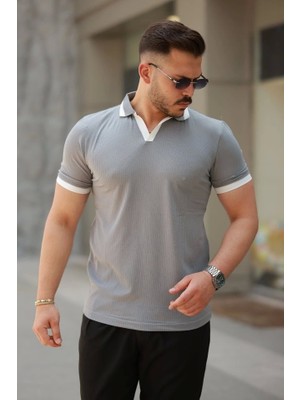 Fy Butik Erkek Hemşire Yaka Kısa Kollu Tişört