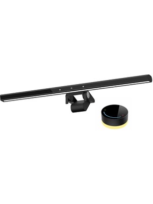 YESNICE Bilgisayar Monitörü Ekran Işık Çubuğu LED Rgb Siyah Göz Bakımı Kablosuz Uzaktan Kumanda 22-30 inç