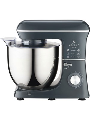 Aryıldız Power Chef XXL 2000 W Stand Mikser 10 Litre Paslanmaz Çelik Hazne ile 6 Kademeli Hız