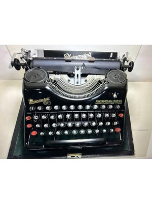 1940’S Alman Rheinmetall Borsig Çantalı Daktilo - Sorunsuz Çalışır Durumda