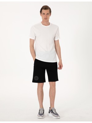 Pierre Cardin Erkek Siyah Comfort Fit Örme Şort 50302593-VR046