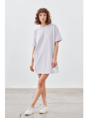 Kadın Pamuklu Pique Cepli Kısa Kollu Elbise