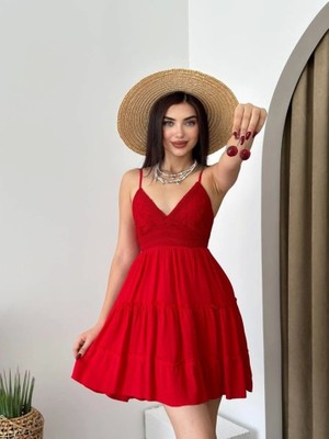 Fy Butik Nivel Göğsü Büzgülü Elbise