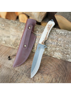 Köse Mehmet Bushcraft 25 cm - Geyik Boynuzu Sap
