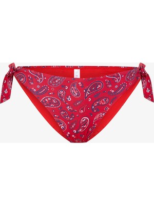 Etnik Desenli Tokalı Bandana Brazilian Bikini Altı