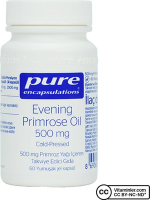 Pure Encapsulations Evening Primrose Oil 60 Kapsül
