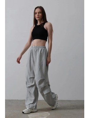 Fy Butik Paraşüt Cargo Pantolon - Gri