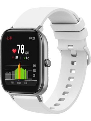 Kreton Amazfit Gts Gts2 Gts3 Gts4 ile Uyumlu Kordon Jel Silikon Tokalı Kayış