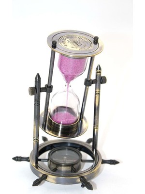 Pirinç Pusulalı Kum Saati Model2