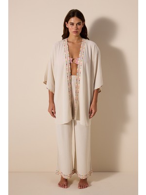 Penti Düz Taş Kadın Kimono PLYJ89E424IY