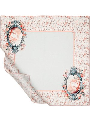 Buz Mavisi Kensigton Sarayı Tivil Ipek Eşarp