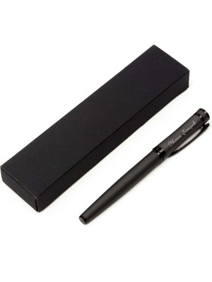 Kişiye Özel Premium Füme Renk Metal Roller Imza Kalem