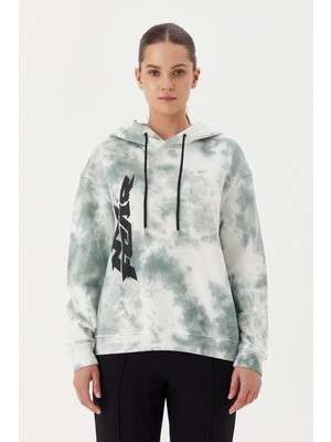 No Fear Kadın Sweatshirt Crop Batik Yeşil 72532