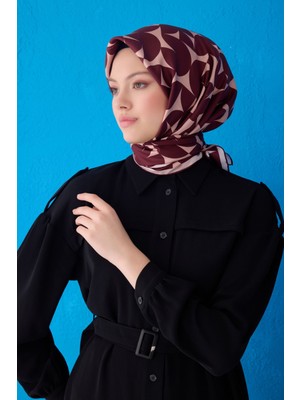 Twill Ipek Eşarp Bordo 4117-30