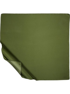 Osmanlı Yeşili Düz Tivil Ipek Eşarp