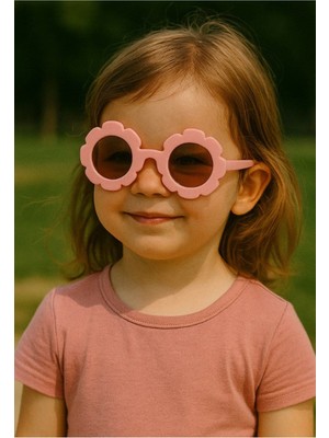 Yazın En Eğlenceli Aksesuarı Yaz Kombini Güneş Gözlüğü Pembe Papatya Çerçeve Uv 400 Korumalı Gözlük