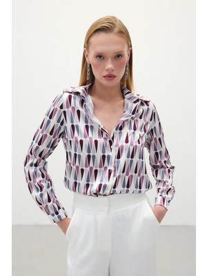 Düz Klasik Gömlek - Bordo