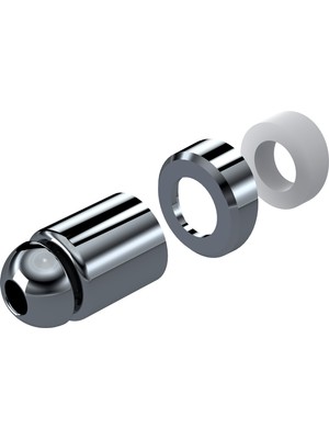 Taharet Çubuğu Uyumlu Plastik Krom Uç – Dayanıklı, Şık ve Kolay Montajlı Parça