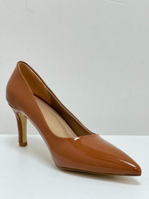 Elisa 000005 Renk Kahverengi  Rugan Kadın Stiletto Topuk 6-8 cm Arası