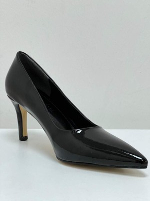 Elisa 000006 Renk Siyah  Rugan Kadın Stiletto Topuk 6-8 cm Arası