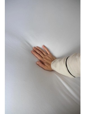 Navessa Home Collection Beyaz Lastikli Çarşaf 100 x 200 cm Pamuklu Yumuşak ve Dayanıklı Ütü İstemez