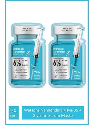 Watsons Nemlendirici/hya-B5 + Glycerin Serum Maske