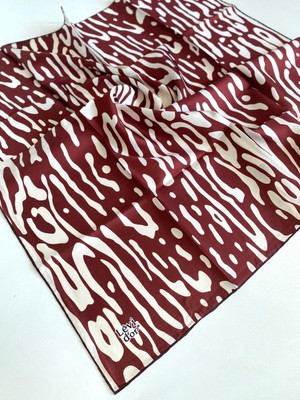 Levidor Tivil Saf Ipek Eşarp 48971 Bordo Karışık Desen