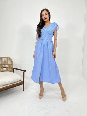Fy Butik 5486 Elbise-Dallas Çizgili