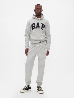Gap Erkek Açık Gri Gap Logo Fleece Jogger Eşofman Altı