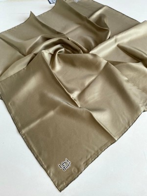 Levidor Tivil Saf Ipek Eşarp 49203 Zeytin Yeşili Düz Renk