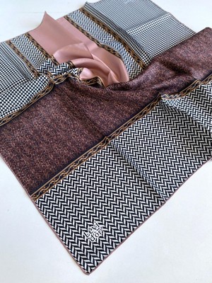 Levidor Lêvi D'or Tivil Saf Ipek Eşarp 49445 Pudra Karışık Desen