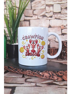 Crawfish Season Preppy  Baskılı Hediyelik Kupa Bardak