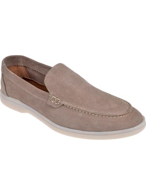 Pullman Hakiki Süet Deri Makosen Erkek Ayakkabı BM-2000   Kum Süet