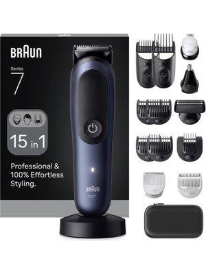Braun Hepsi Bir Arada Series 7, 15'i 1 Arada Tıraş Kiti, Problade, Autosense, AIO7580