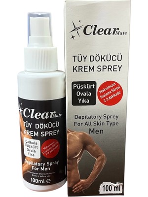 Clear Mate Tüy Dökücü Erkekler İçin Krem Man 100 ml