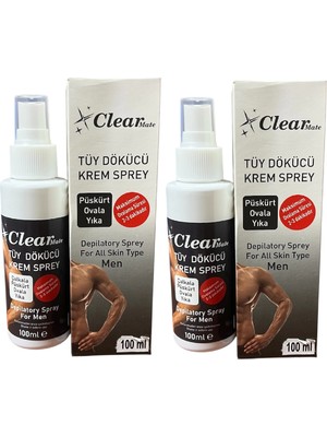 Clear Mate Tüy Dökücü Erkekler İçin Krem Man 100 ml 2 Adet