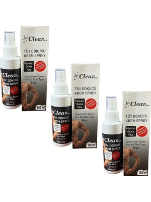 Clear Mate Tüy Dökücü Erkekler İçin Krem Man 100 ml 3 Adet