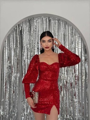 Fy Butik Nico Pul Payet Elbise