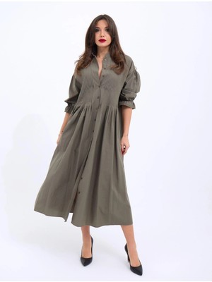 Fy Butik 5865 Elbise-Haki