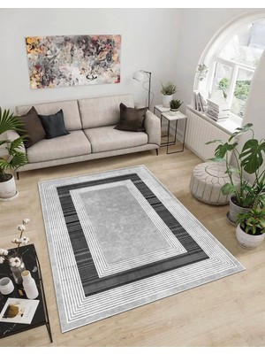 Dijidekor Işıltı Koleksiyonu MODEL41 Süngerli Dijital Baskılı Saçaksız Mutfak Halısı Yolluk