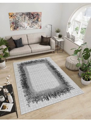 Dijidekor Işıltı Koleksiyonu MODEL51 Süngerli Dijital Baskılı Saçaksız Mutfak Halısı Yolluk