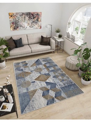 Dijidekor Işıltı Koleksiyonu MODEL186 Süngerli Dijital Baskılı Saçaksız Mutfak Halısı Yolluk